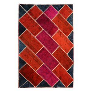 Handwoven Vintage Collage Rug, approx. 3 meters, SKU 410198