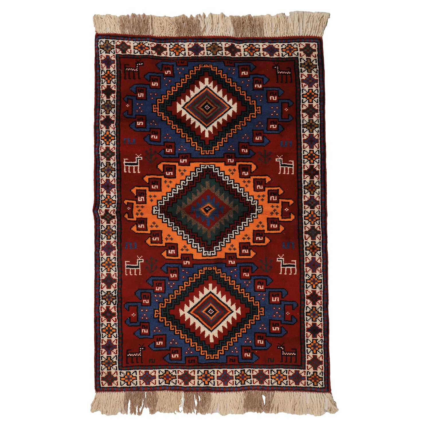 Handwoven Persian Khorasan Rug, approx. 2 meters, SKU 4020202