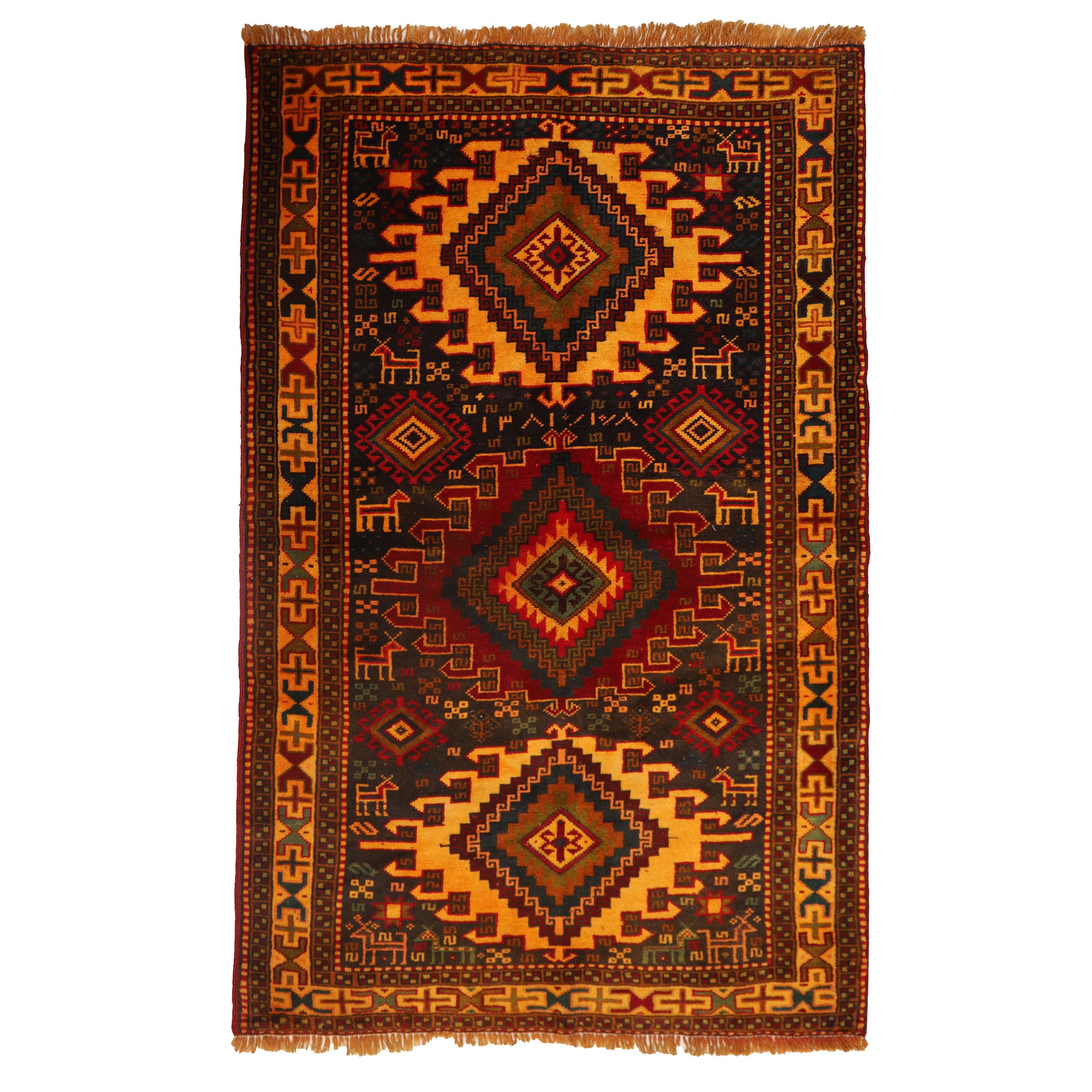 Handwoven Persian Khorasan Rug, approx. 2 meters, SKU 40201144