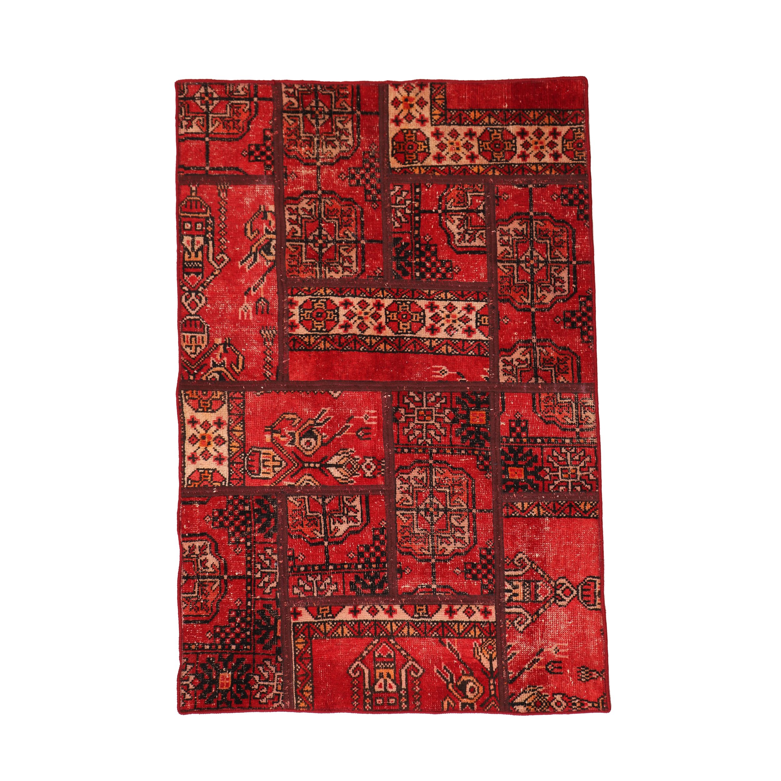 Handwoven Persian Patchwork Rug, approx. 1.5 meters, SKU 4030233